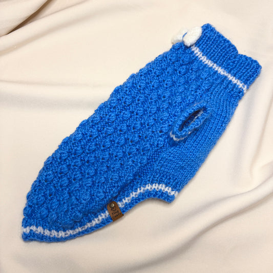 Hand knitted Alpaca-Merino Wool Jumper - one of a Kind • 13.5-14.5in chest