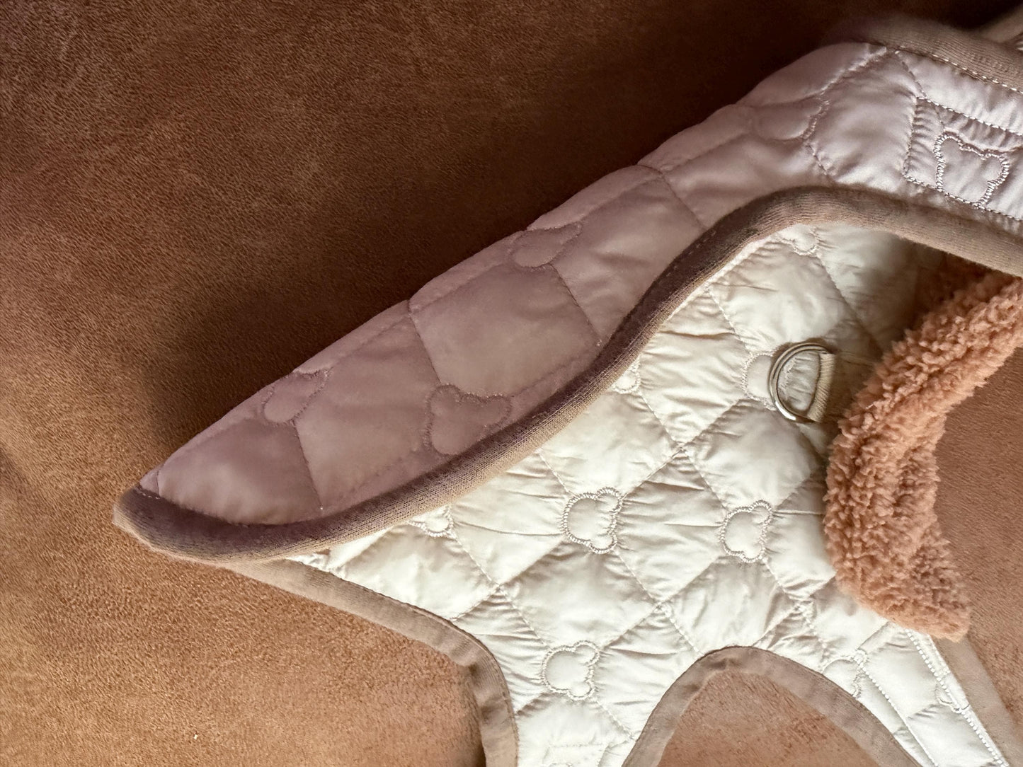 Made to Measure dog puffer jacket easy to put on and take off, fully customisable