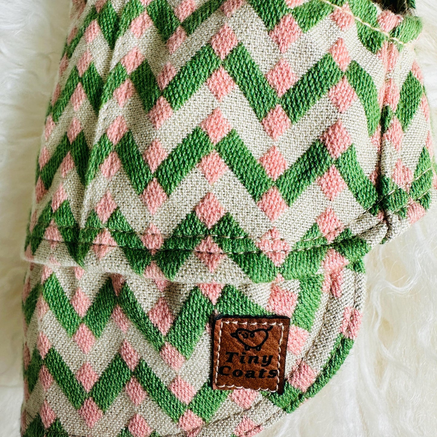 XXXS micro pup One-of-a-kind jacket ZigZag