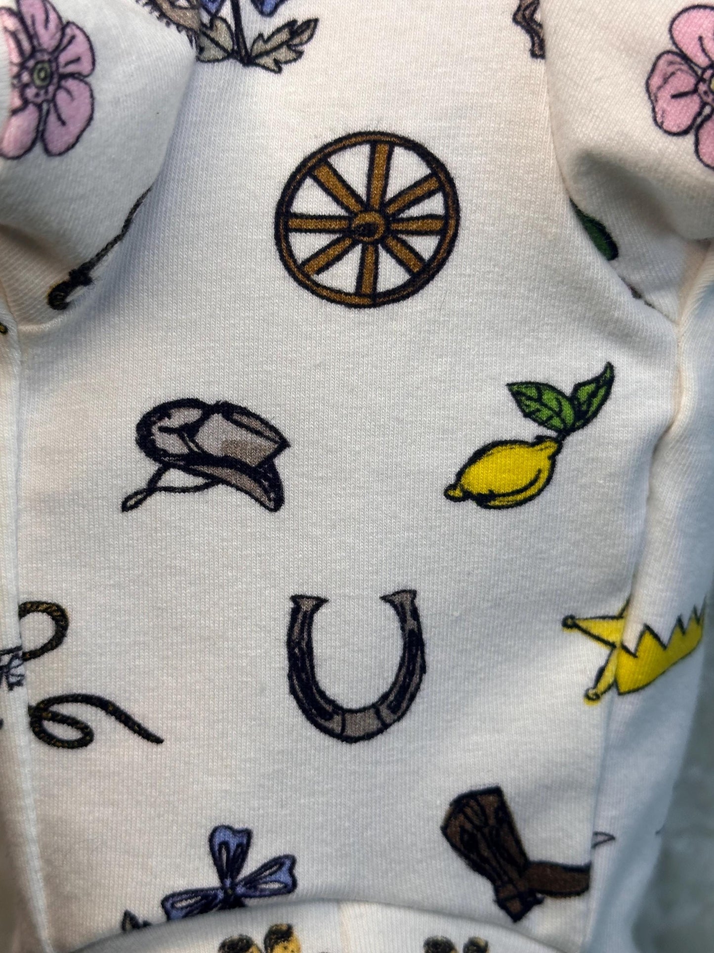 Custom Fit PJ's loungewear funky cowboy print top