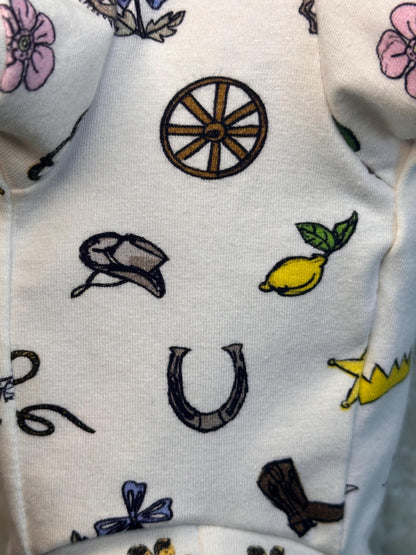 Custom Fit PJ's loungewear funky cowboy print top