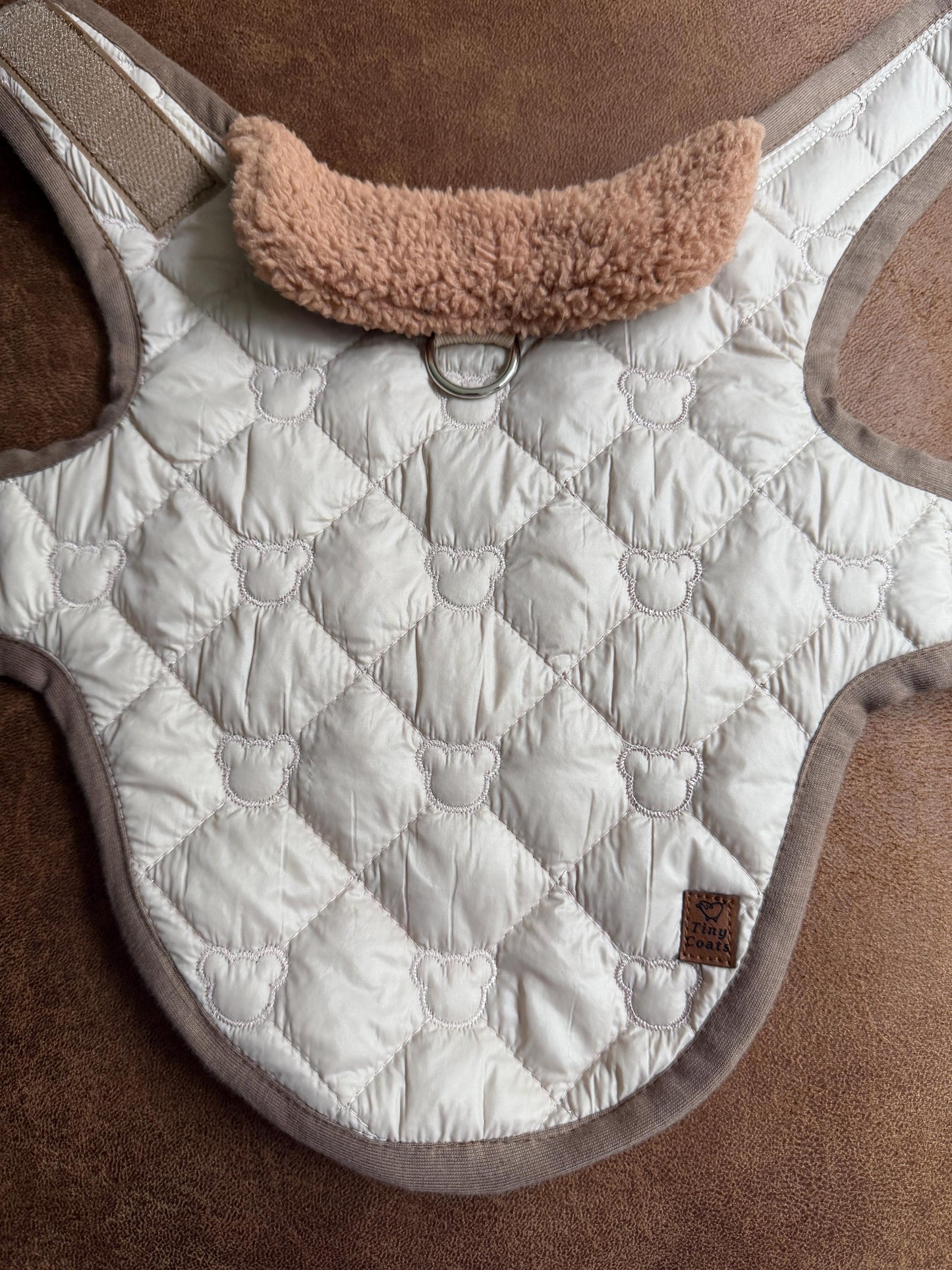 Made to Measure dog puffer jacket easy to put on and take off, fully customisable