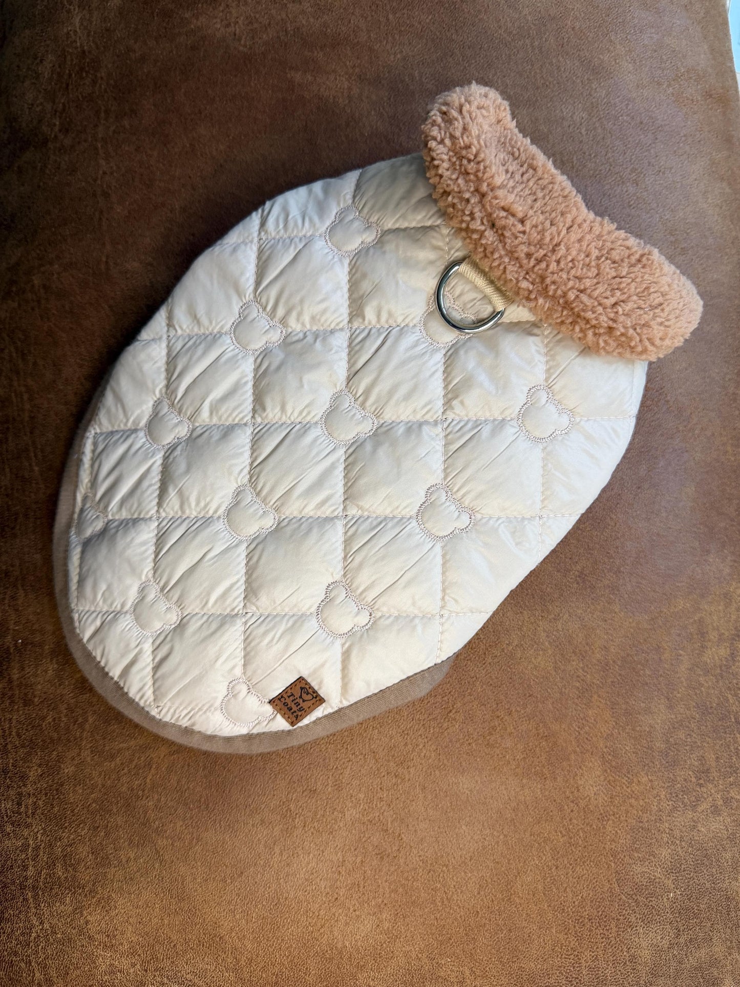 Made to Measure dog puffer jacket easy to put on and take off, fully customisable