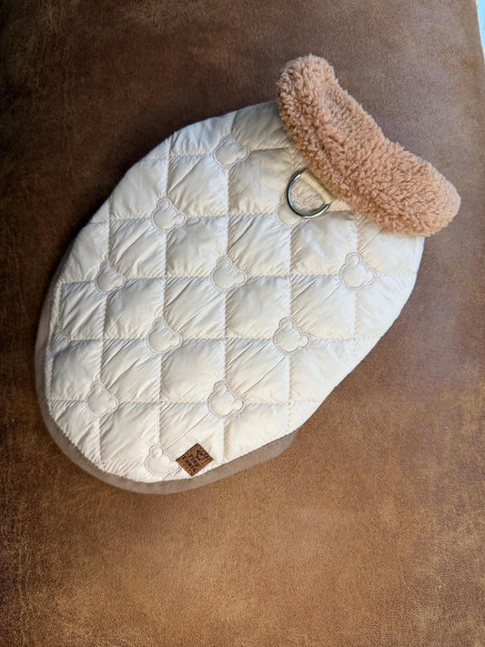 Made to Measure dog puffer jacket easy to put on and take off, fully customisable