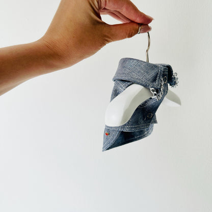 XXXS Metallic Denim Puppy Jacket (chest fit 19-24cm)