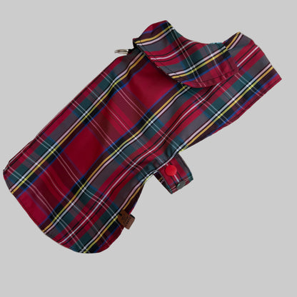 Made to Measure & fully customisable dog raincoat lined with cotton fleece or jersey