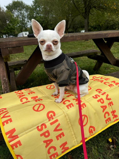 Soft cotton fleece top Camouflage + reflective tape - Chest 12-14 inch