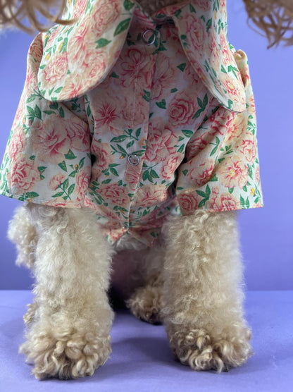 Vintage Floral Cotton Shirt - Made to Measure