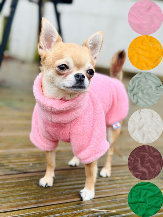 Handmade to measure Fleece Dog Jumper - Ultra Soft & Warm