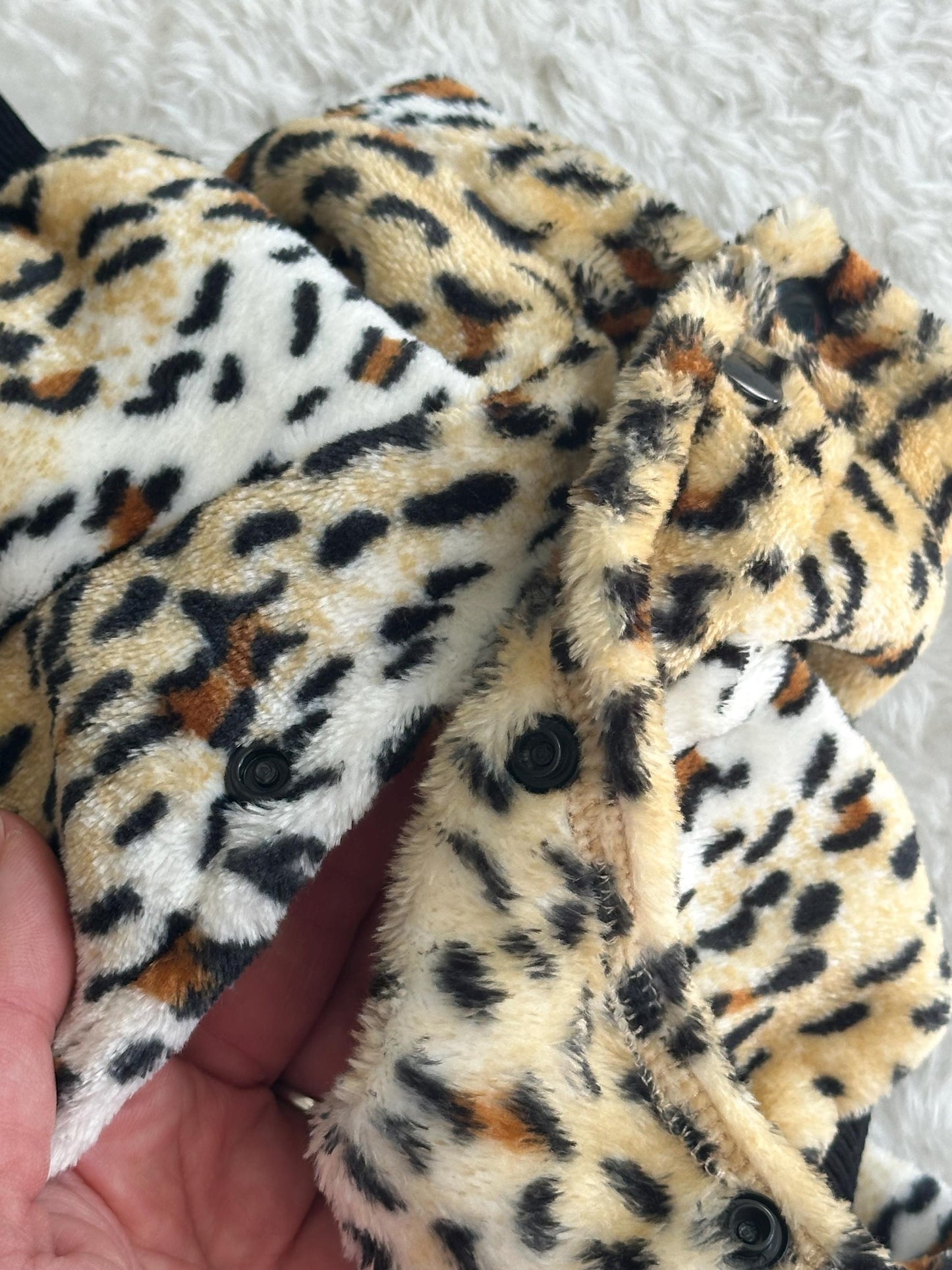 Custom Fit Animal print Fleece Dog Cardigan