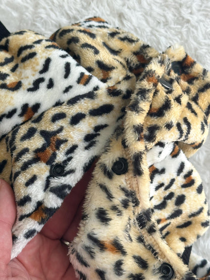 Custom Fit Animal print Fleece Dog Cardigan