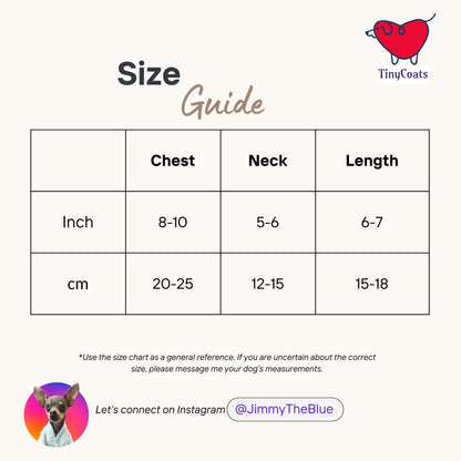 XXXS multicoloured Cotton Top for a puppy around 6" long, chest 8-10"