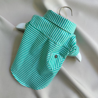 Custom Nautical Dog Shirt: Lightweight Cotton, Made to Order