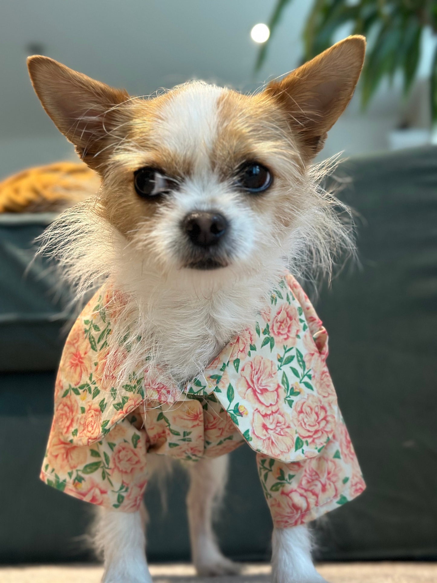 Vintage Floral Cotton Shirt - Made to Measure