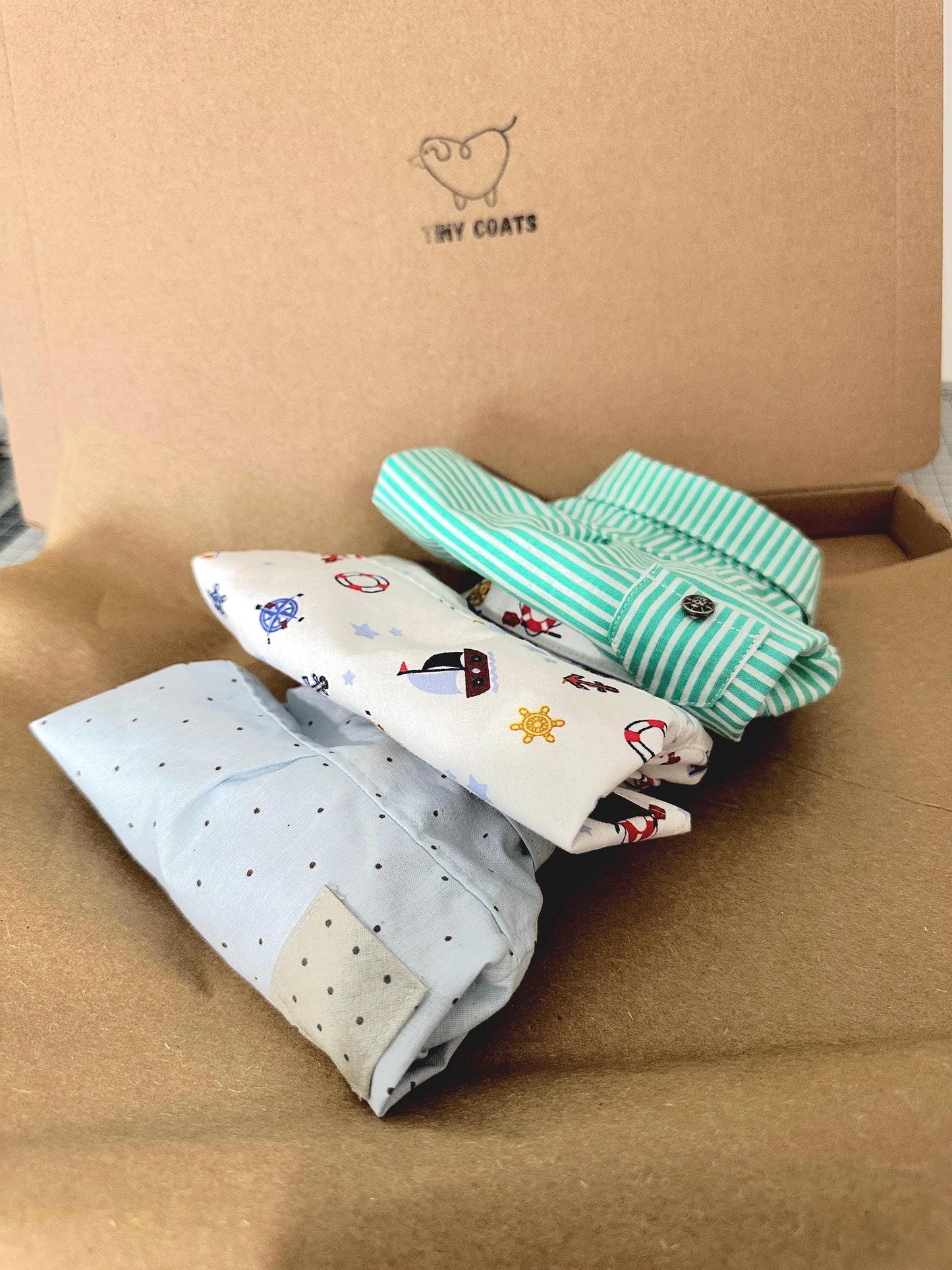 Custom Nautical Dog Shirt: Lightweight Cotton, Made to Order