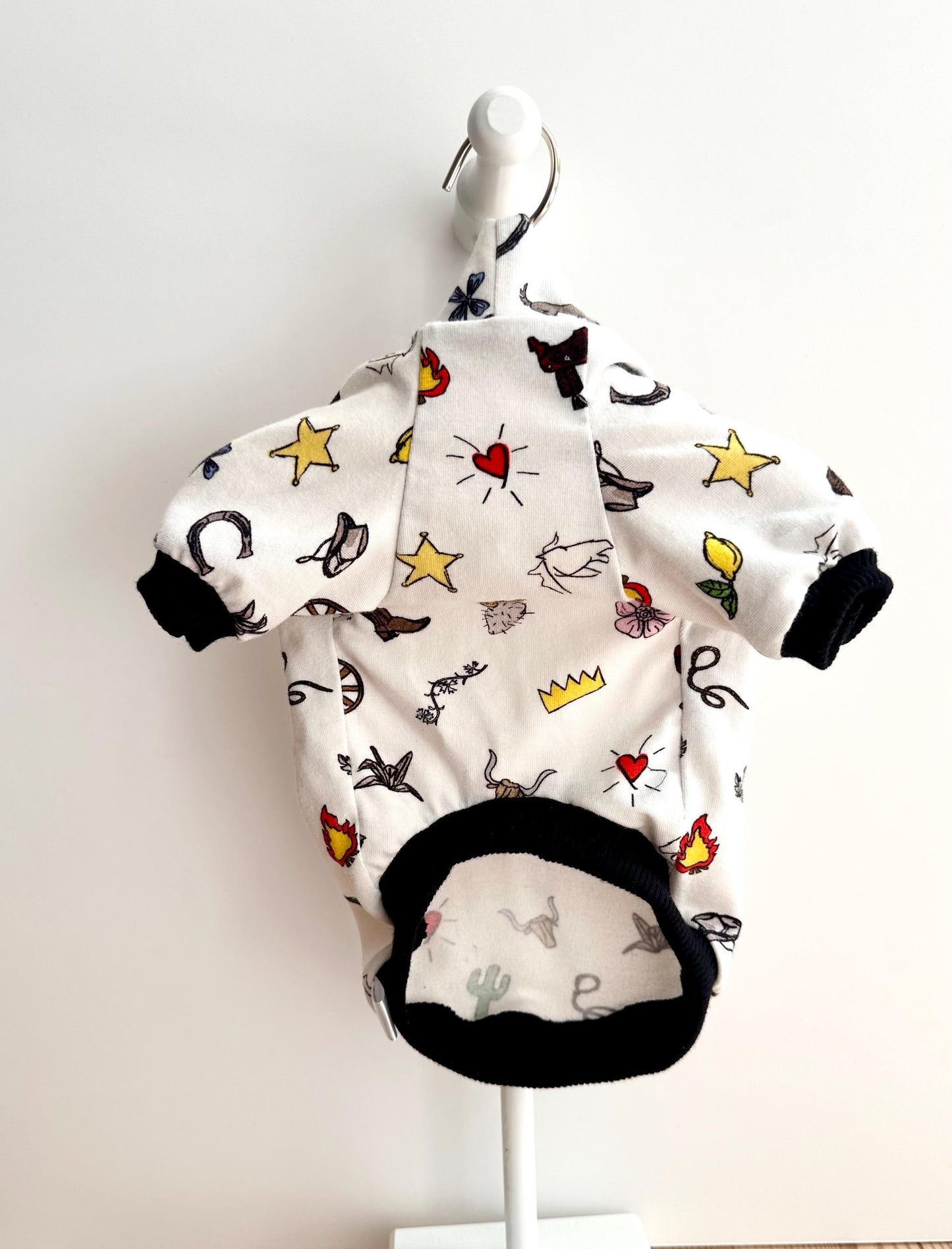 Custom Fit PJ's loungewear funky cowboy print top