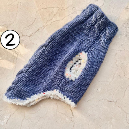 Cosy hand-knit sweater