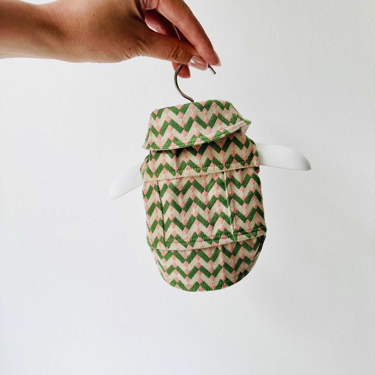 XXXS micro pup One-of-a-kind jacket ZigZag