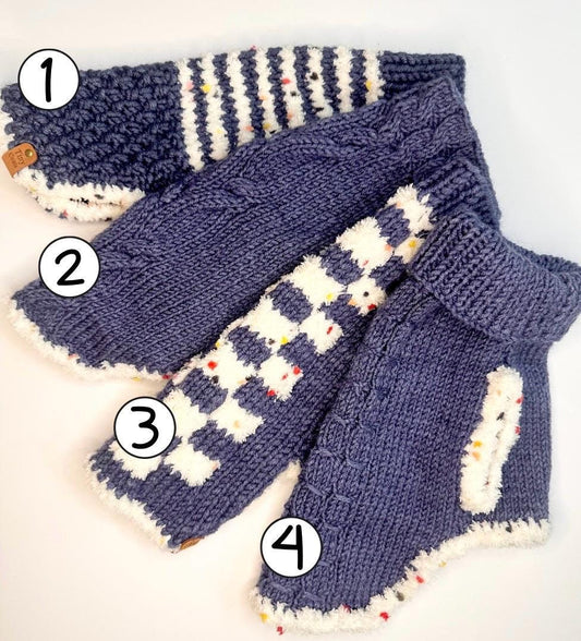 Cosy hand-knit sweater