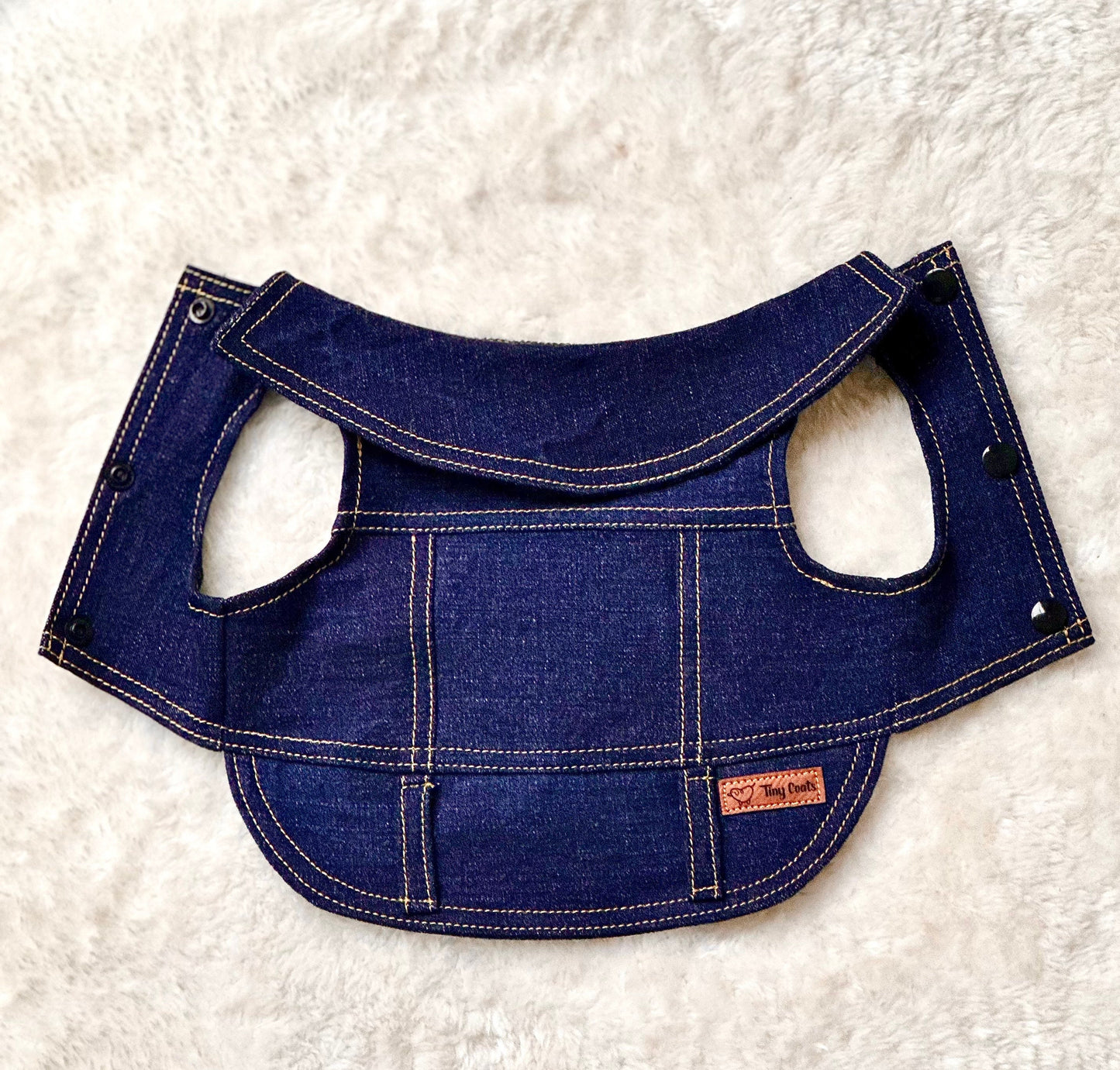 Custom Small Dog Denim Jacket - Handmade, Tailored & Fully Personalised