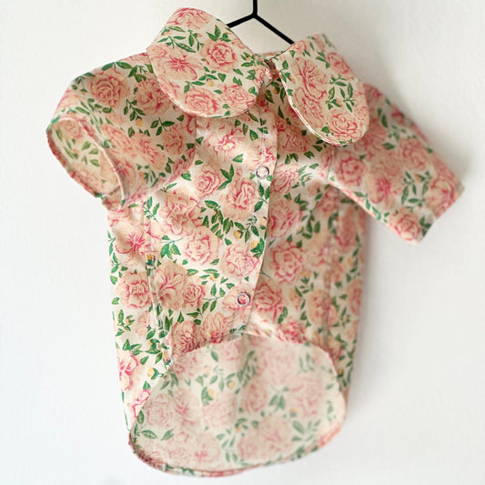 Vintage Floral Cotton Shirt - Made to Measure