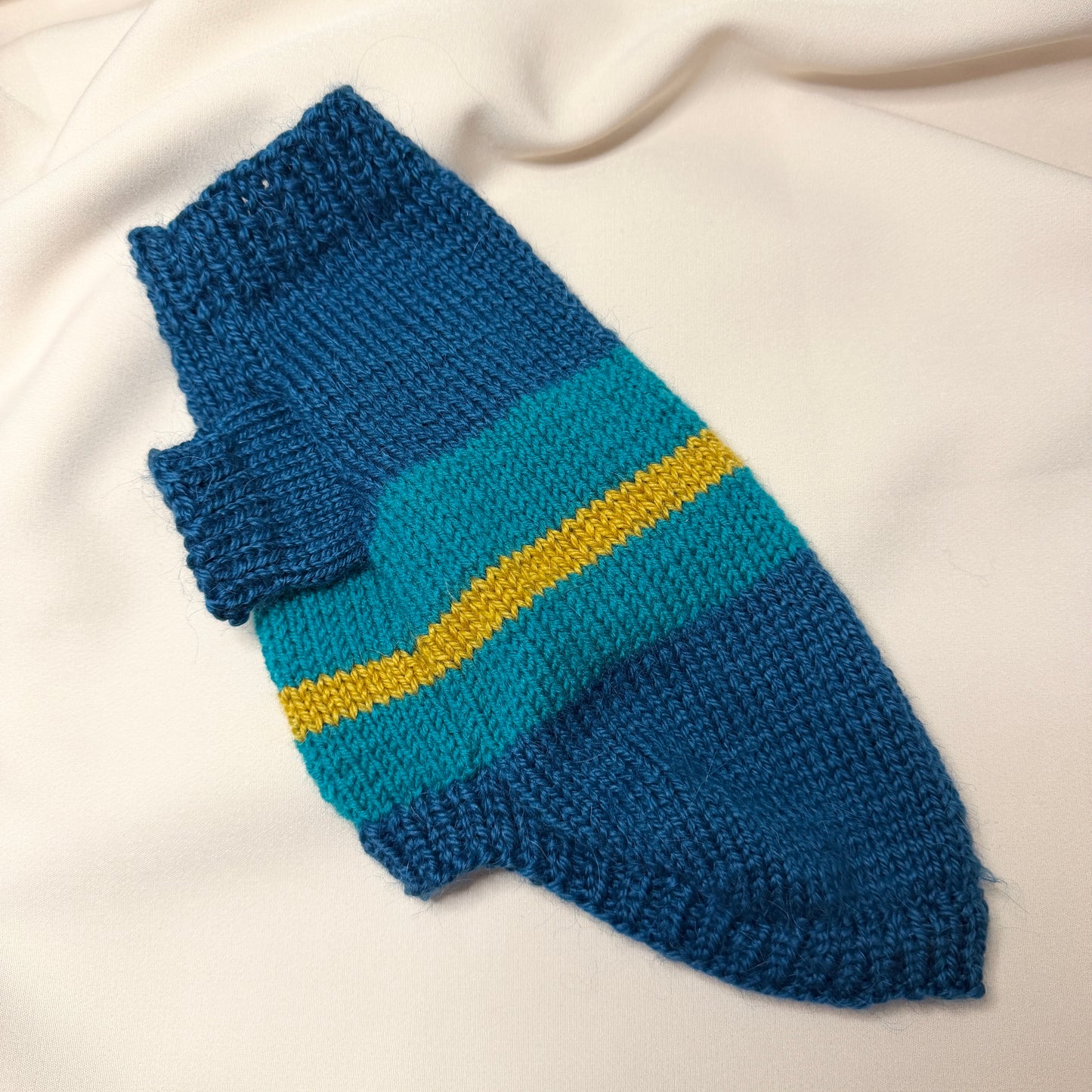 Hand knitted Alpaca Merino wool mix Jumper for Small Breed dogs and puppies 12-14in chest