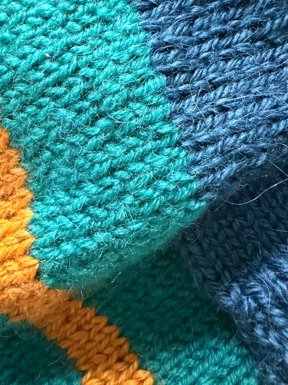 Hand knitted Alpaca Merino wool mix Jumper for Small Breed dogs and puppies 12-14in chest