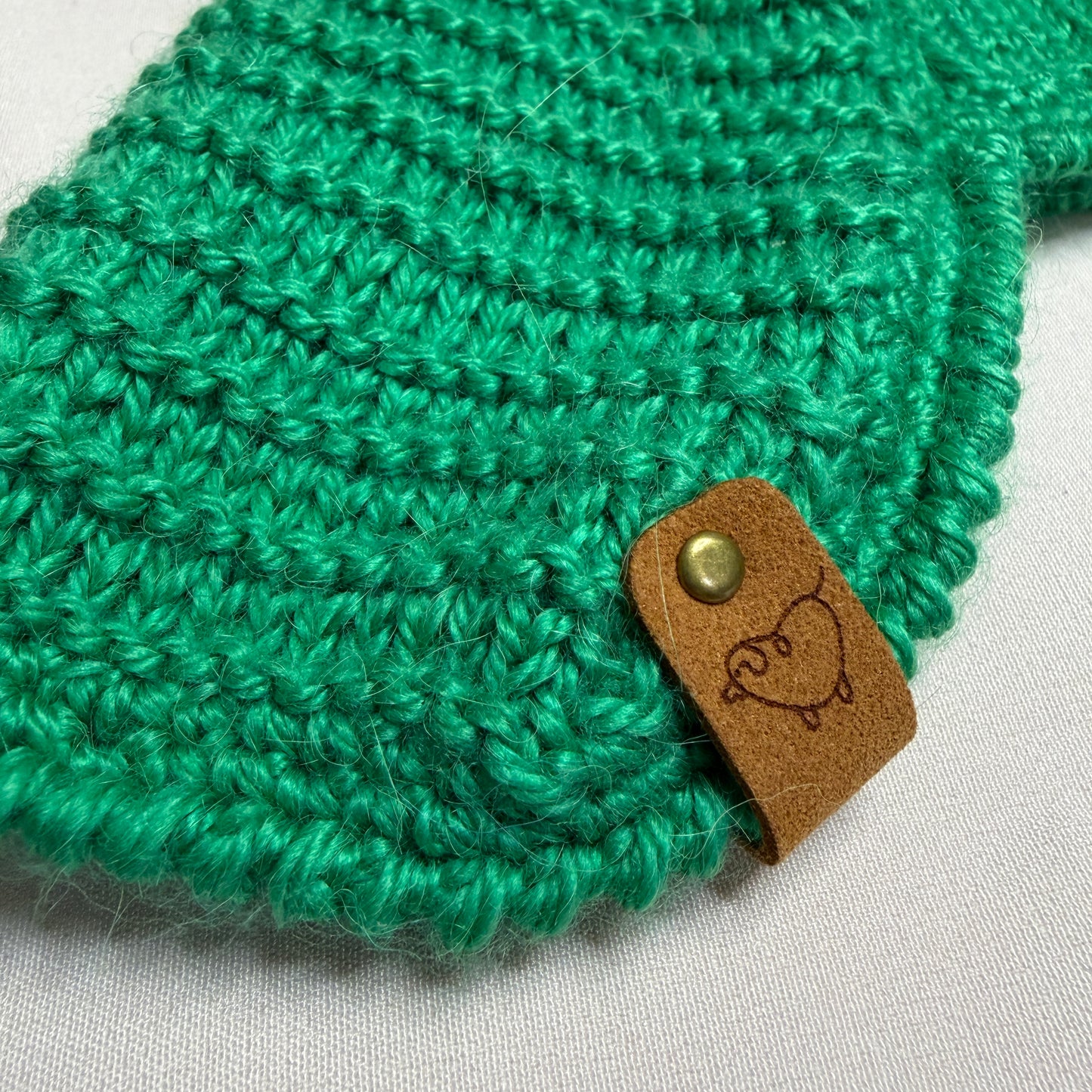 Hand-Knitted Alpaca & Merino Jumper for Small Dogs 13-14 in chest