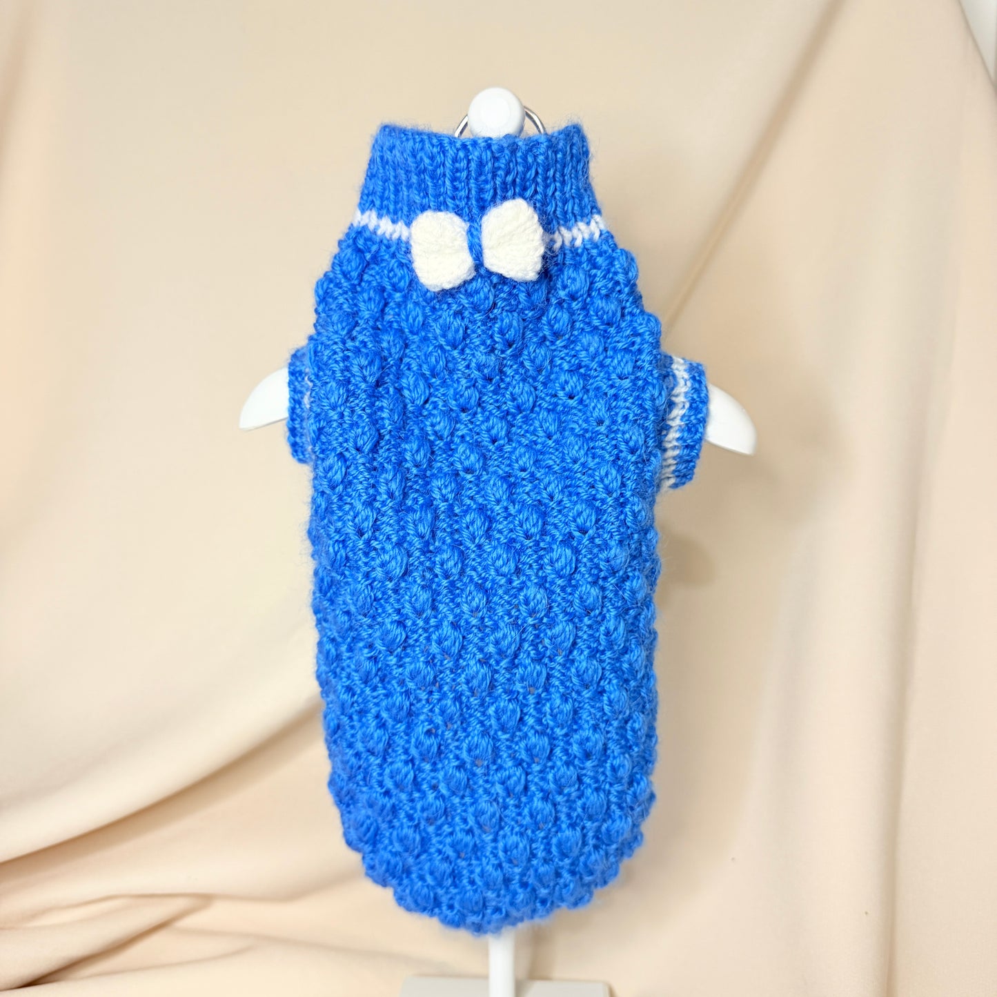 Hand knitted  Alpaca-Merino Wool Jumper - one of a Kind  •  13.5-14.5in chest