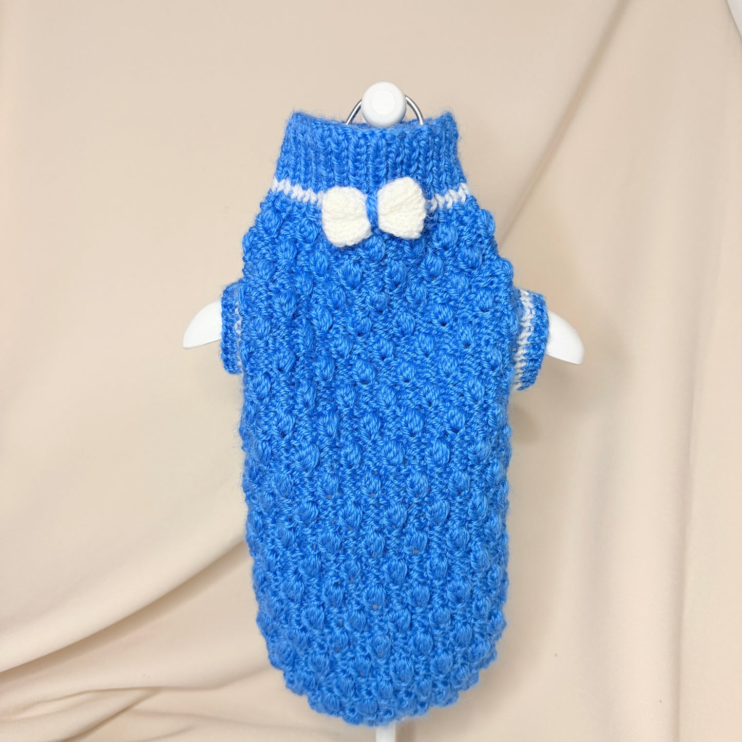 Hand knitted  Alpaca-Merino Wool Jumper - one of a Kind  •  13.5-14.5in chest