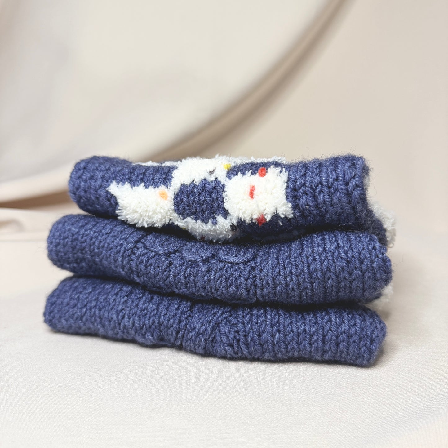 Hand-Knitted Alpaca & Merino Jumper for Small Dogs 14-15in chest