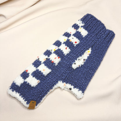 Hand-Knitted Alpaca & Merino Jumper for Small Dogs 13-14in chest