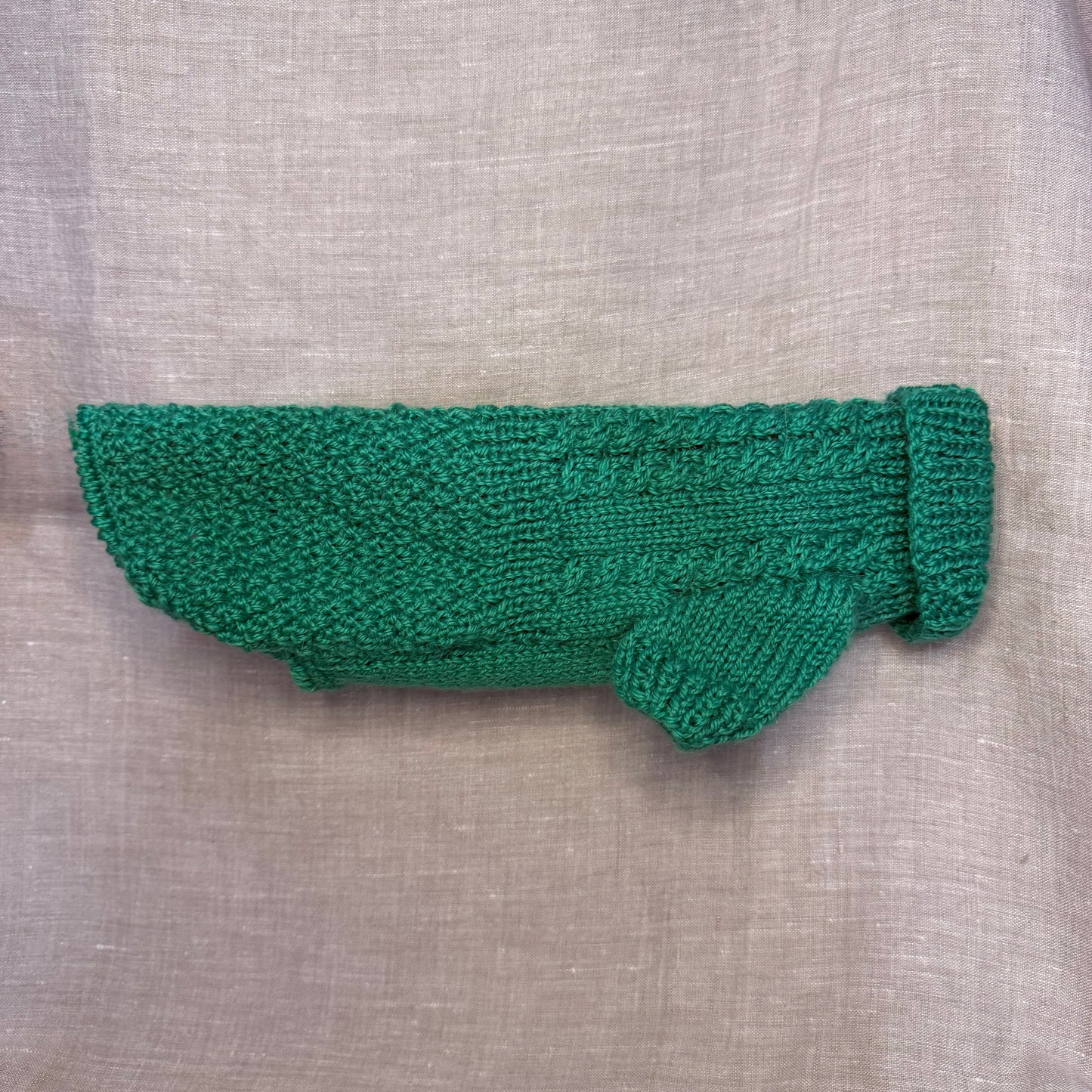 Hand knitted Alpaca Merino wool mix Jumper for Small Breed dogs and puppies 11-13in chest recommended for GIRLS