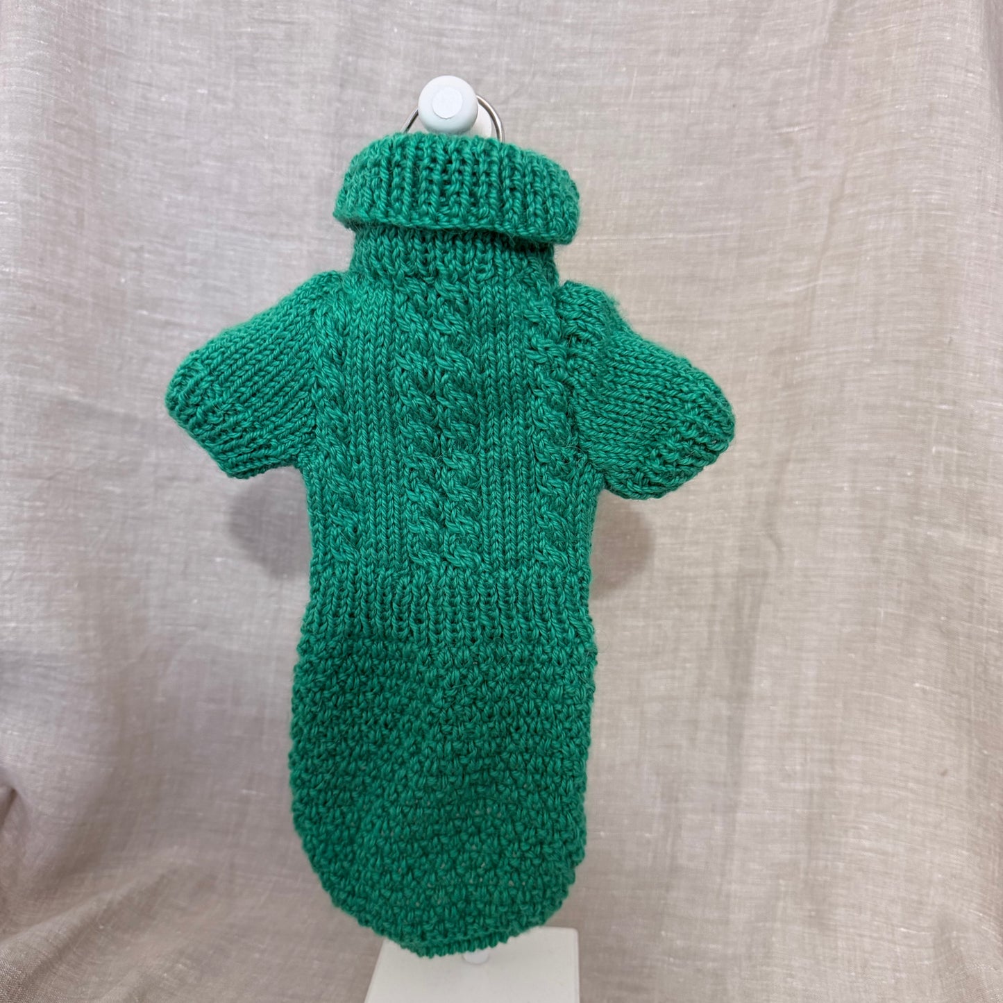 Hand knitted Alpaca Merino wool mix Jumper for Small Breed dogs and puppies 11-13in chest recommended for GIRLS