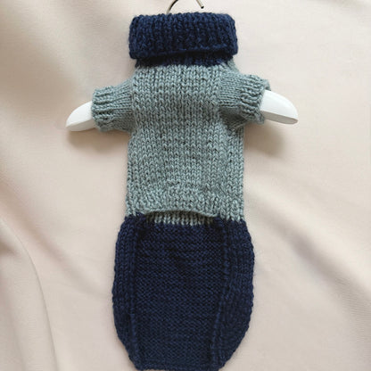 Hand knitted Alpaca Merino wool mix Jumper for 11-13inch chest, 9-10" length