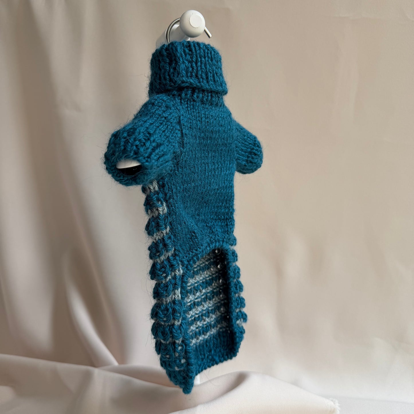 Hand knitted Alpaca Merino wool mix Jumper for 12-13inch chest, 8-9" length