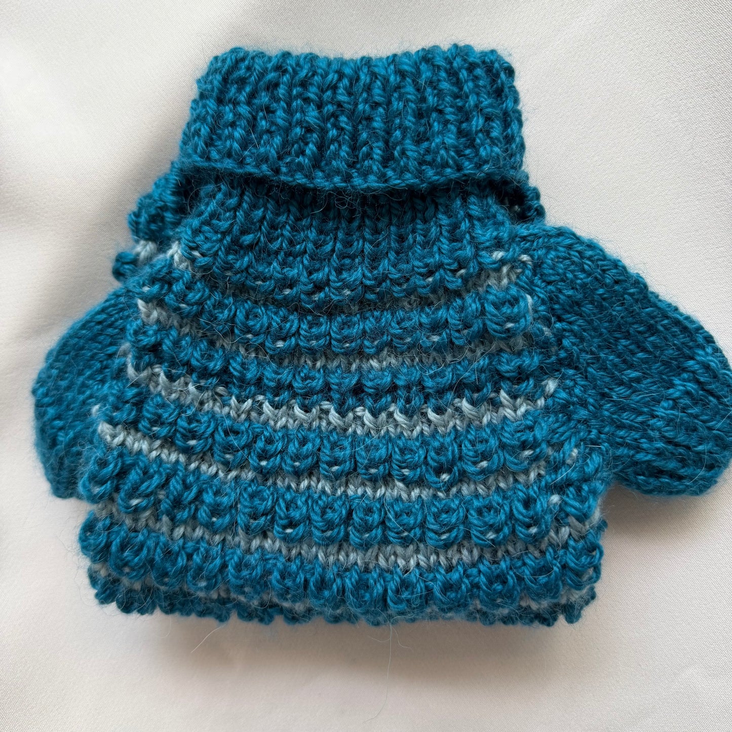 Hand knitted Alpaca Merino wool mix Jumper for 12-13inch chest, 8-9" length