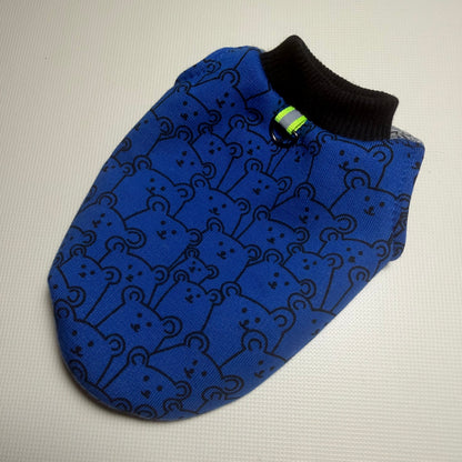 XXXS multicoloured Cotton Top for a puppy around 15cm long, chest 19-24cm
