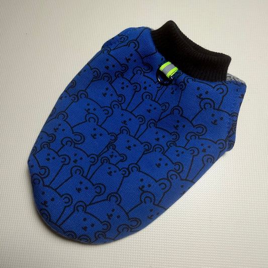 XXXS multicoloured Cotton Top for a puppy around 15cm long, chest 19-24cm