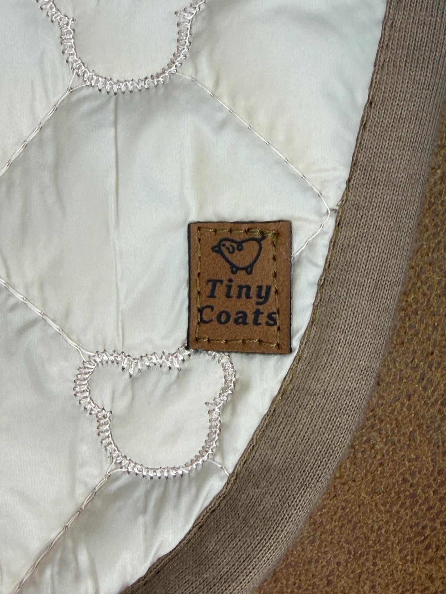 Made to Measure dog puffer jacket easy to put on and take off, fully customisable