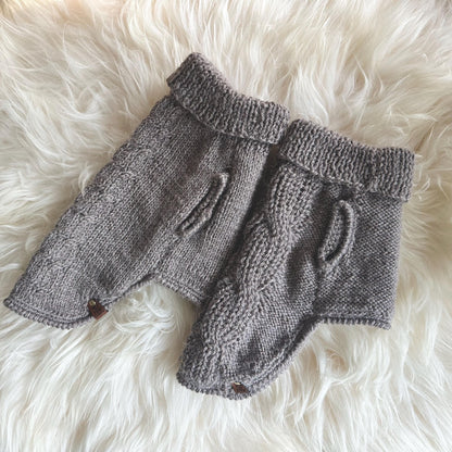 Fluffy Merino alpaca wool blend hand-knit sweater for Small chunky shapes (around 2-5kg-4.5kg)