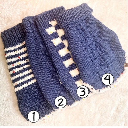 Cosy hand-knit sweater