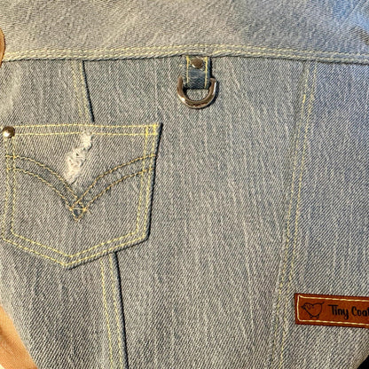 Upcycled Levi’s lined Dog Jacket - Made to Measure & Fully Customisable