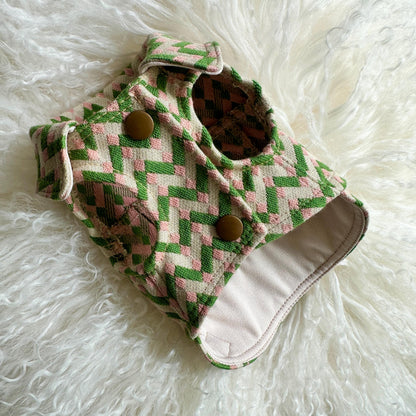 XXXS micro pup One-of-a-kind jacket ZigZag