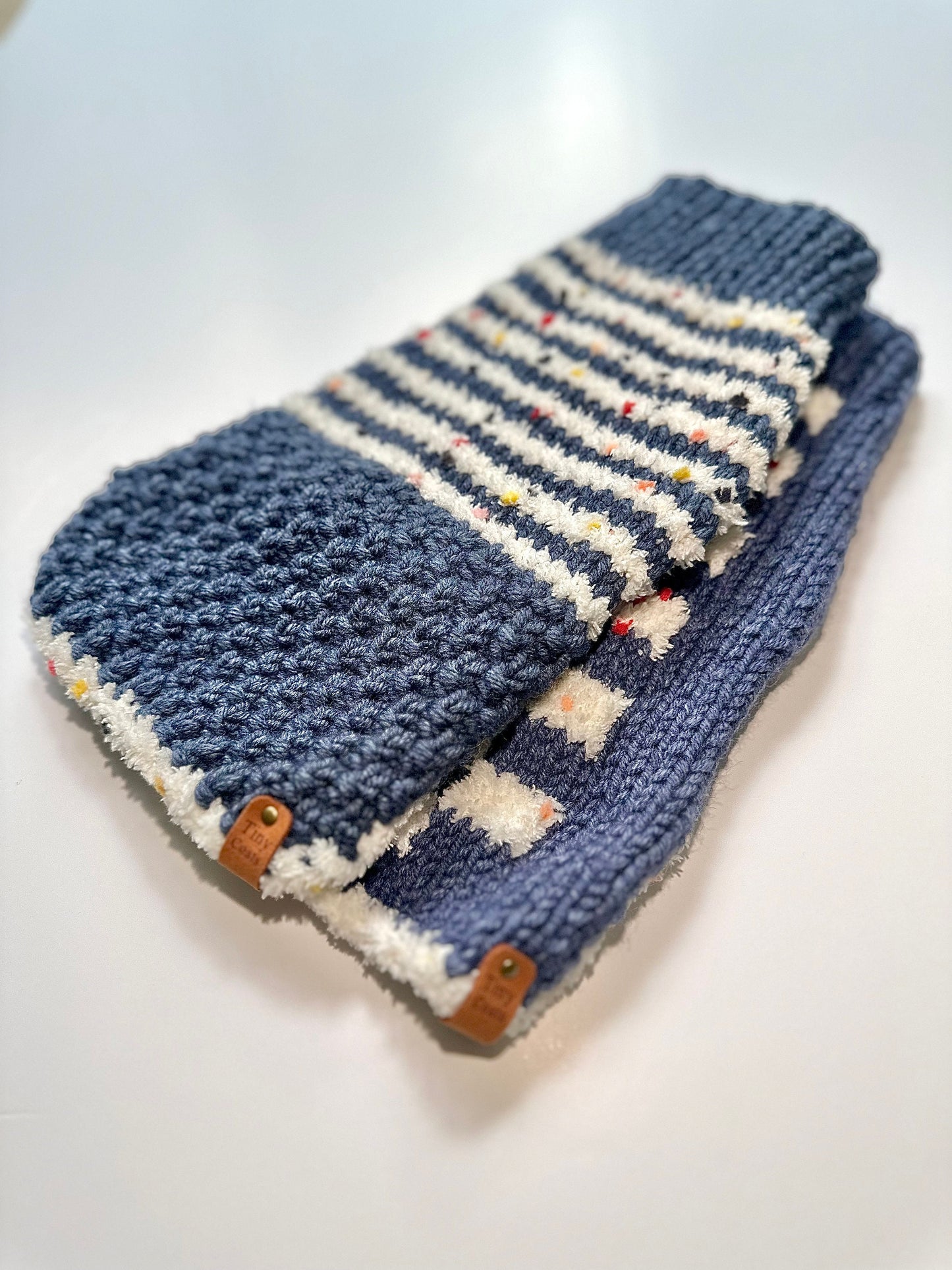 Cosy hand-knit sweater