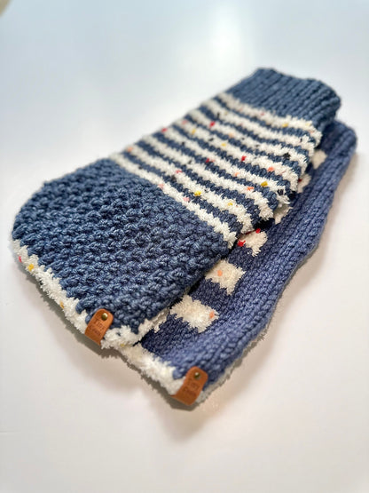 Cosy hand-knit sweater