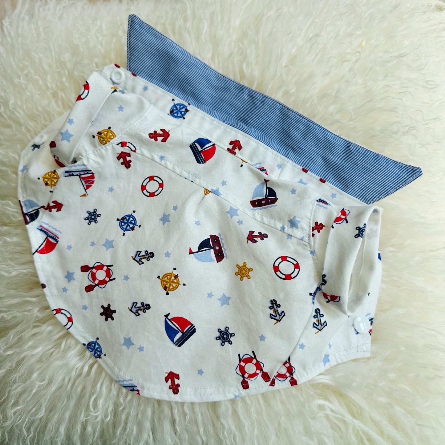 100% Lightweight Cotton Shirt Nautical print