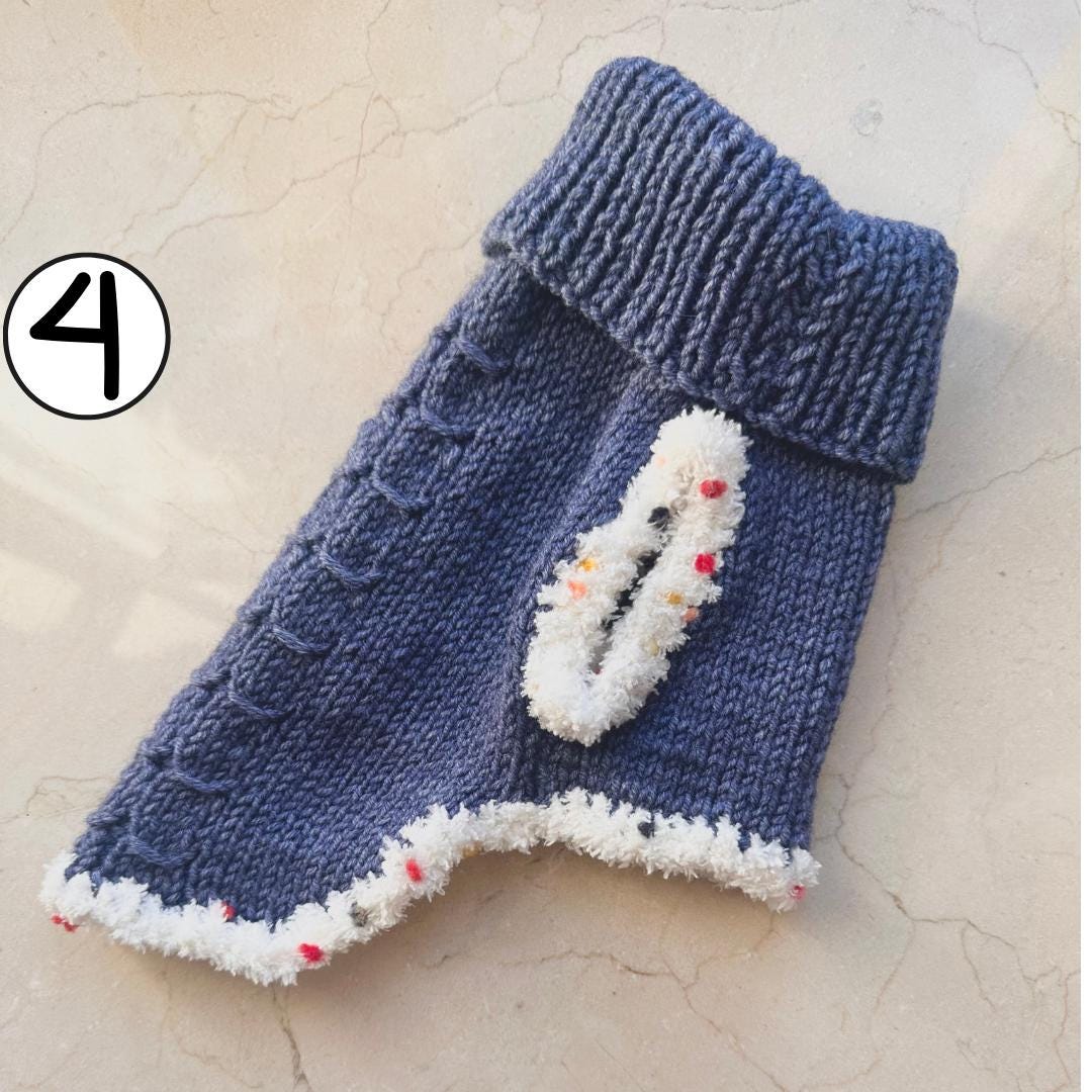 Cosy hand-knit sweater