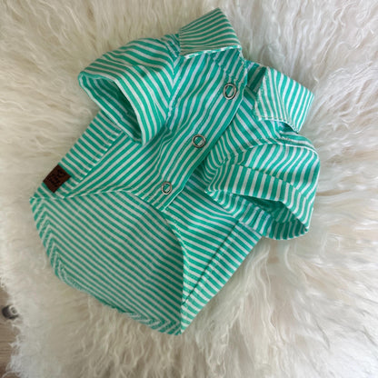 Custom Nautical Dog Shirt: Lightweight Cotton, Made to Order