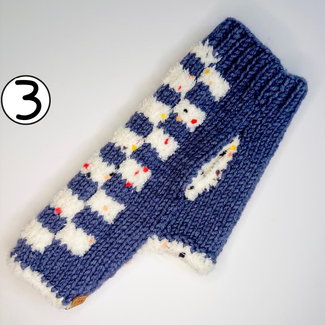 Cosy hand-knit sweater